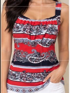 Liz Claiborne Tankini.   Size 20 W